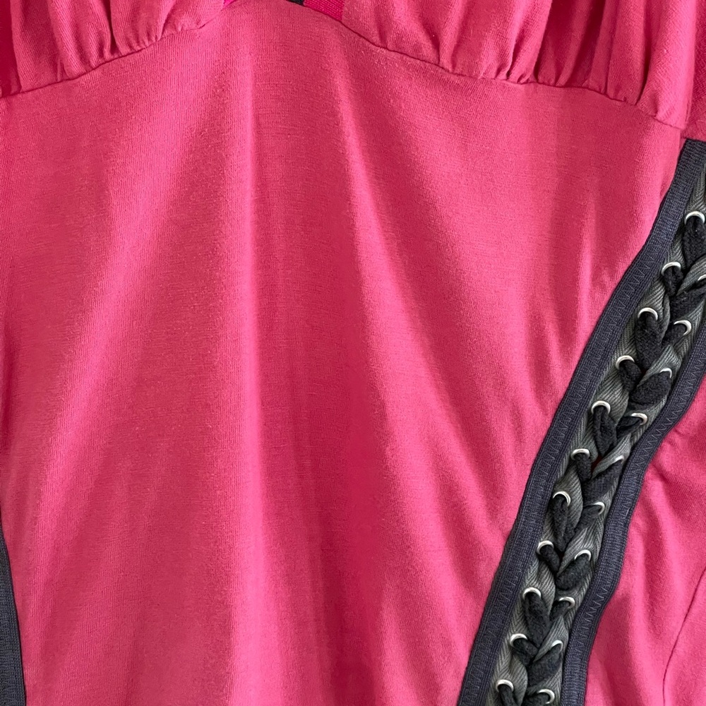 VINTAGE DOLCE & GABBANA Pink braided tie TOP - Picture 4 of 12